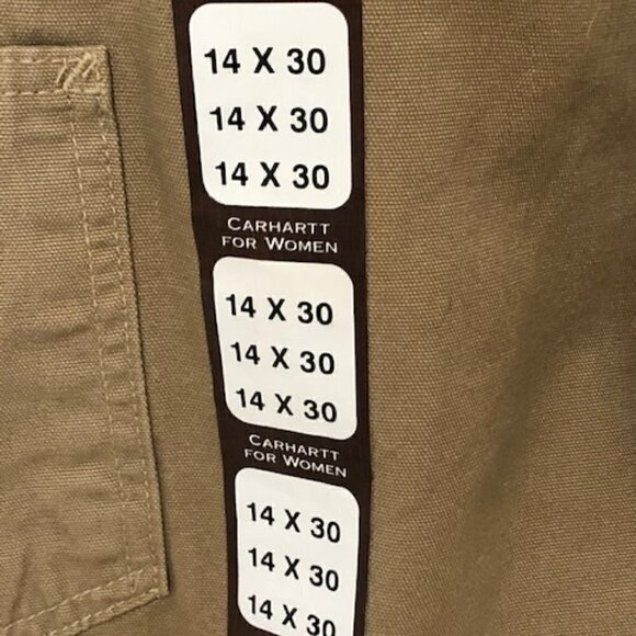 carhartt Khaki Relaxed Fit Canvas Carpenter Jeans - Picture 6 of 8